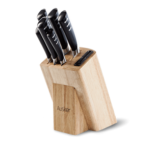 The Stainless Steel Knife Set with Block